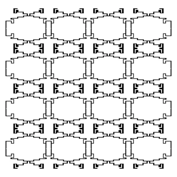 Luxusní Design Ornamenty Aztékové Černá Bílá — Stockový vektor