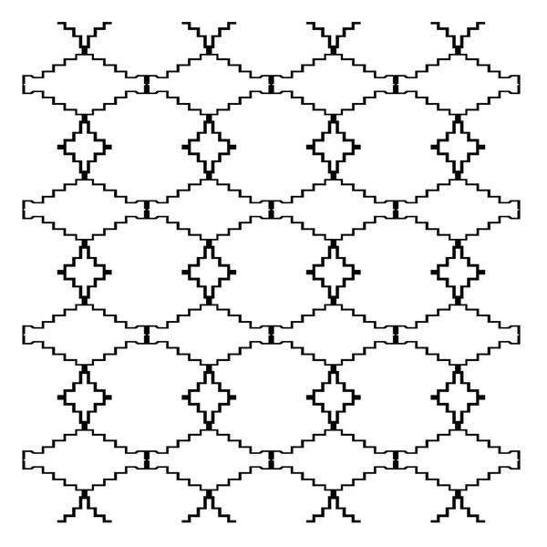 Розкішний Дизайн Прикраси Ацтеки Чорно Білий — стоковий вектор