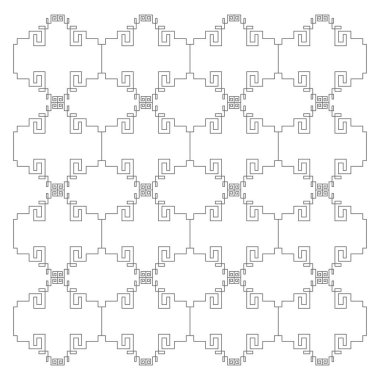 Lüks tasarım Süsler, Aztekler siyah beyaz