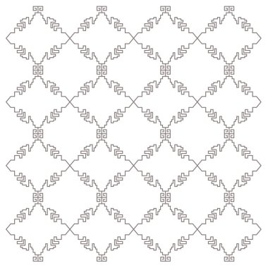 Lüks tasarım Süsler, Aztekler siyah beyaz