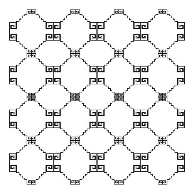 Lüks tasarım Süsler, Aztekler siyah beyaz