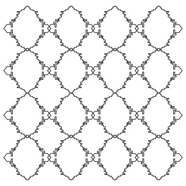 Lüks tasarım Süsler, Aztekler siyah beyaz