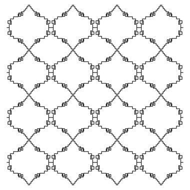 Lüks tasarım Süsler, Aztekler siyah beyaz