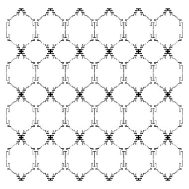 Lüks tasarım Süsler, Aztekler siyah beyaz