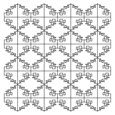 Lüks tasarım Süsler, Aztekler siyah beyaz