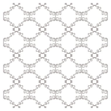 Lüks tasarım Süsler, Aztekler siyah beyaz