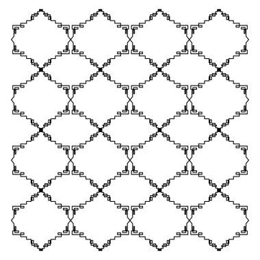 Lüks tasarım Süsler, Aztekler siyah beyaz