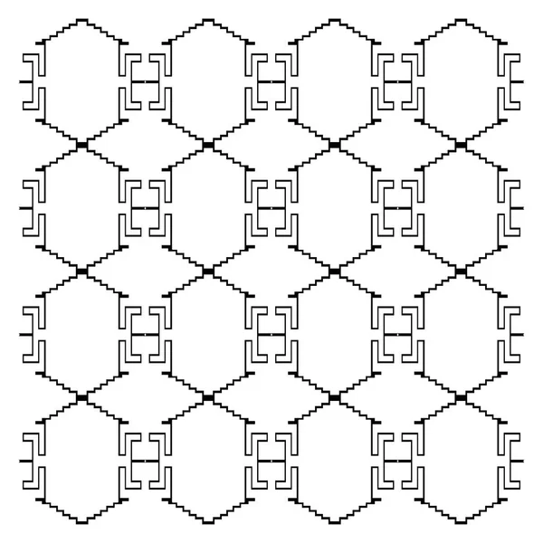 Luxusní Design Ornamenty Aztékové Černá Bílá — Stockový vektor