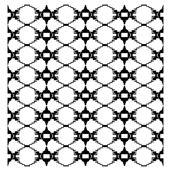 豪華なデザインの装飾 アステカ黒白 — ストックベクタ