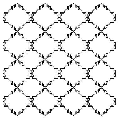 Lüks tasarım Süsler, Aztekler Siyah Beyaz desen, doku