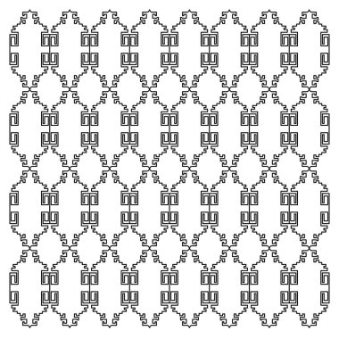 Lüks tasarım Süsler, siyah beyaz Aztekler