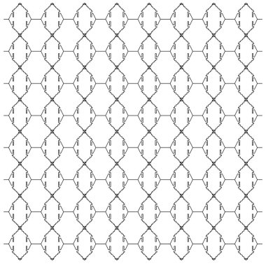 Lüks tasarım Süsler, siyah beyaz Aztekler