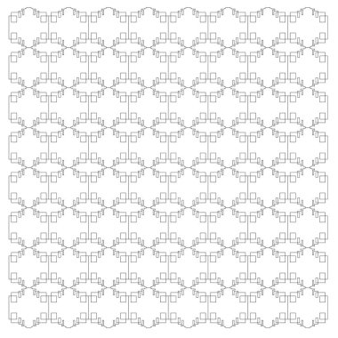 Lüks tasarım Süsler, siyah beyaz Aztekler