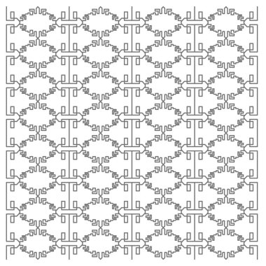 Lüks tasarım Süsler, siyah beyaz Aztekler