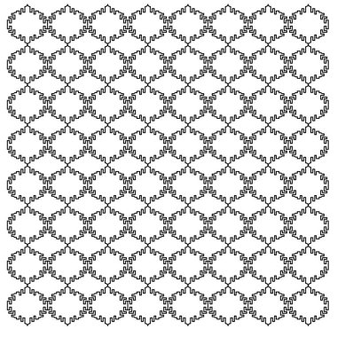 Lüks tasarım Süsler, siyah beyaz Aztekler