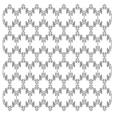 Lüks tasarım Süsler, siyah beyaz Aztekler