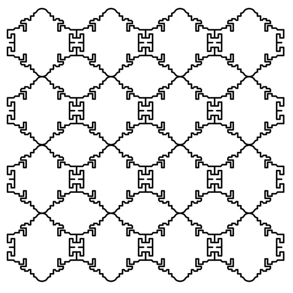 Роскошный Дизайн Украшения Ацтеки Черно Белые — стоковый вектор