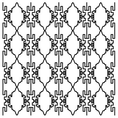 Lüks tasarım Süsler, siyah beyaz Aztekler