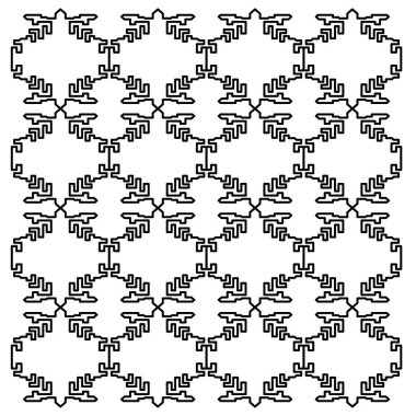 Lüks tasarım Süsler, siyah beyaz Aztekler