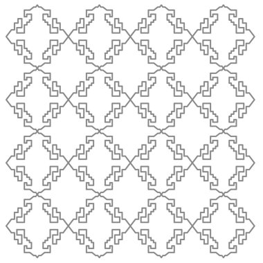 Lüks tasarım Süsler, siyah beyaz Aztekler