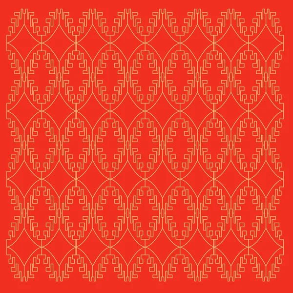 Luxus Design Ornaments Rot Aztecs — Stockvektor