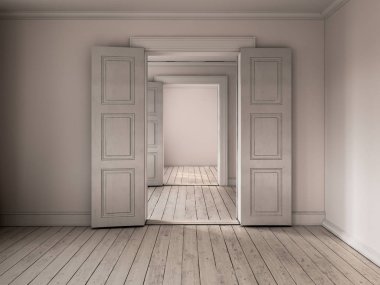 Boş Oda 3 D işleme iç