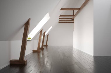 İç boş oda 3d render