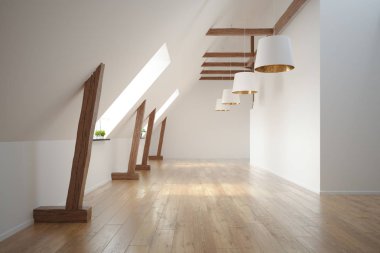 İç boş oda 3d render