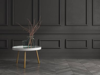 Modern iç mekan tasarımları 3d render parçası