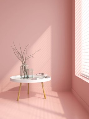 Modern iç mekan tasarımları 3d render parçası