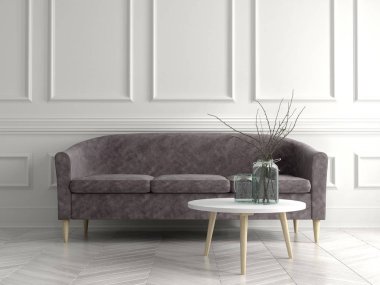 Modern iç mekan tasarımları 3d render parçası