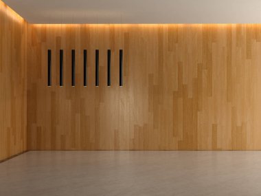 İç boş oda 3d render