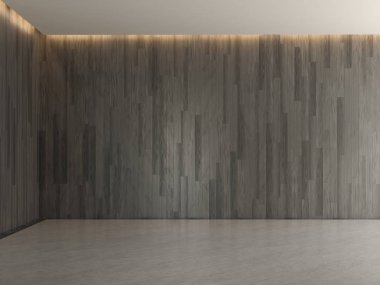 İç boş oda 3d render