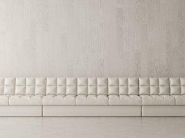 Kanepe 3d render ile odası iç tasarım