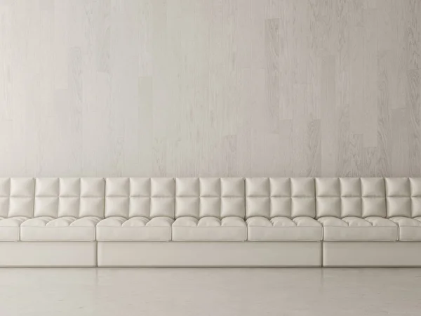 Interior design della stanza con divano rendering 3D — Foto Stock