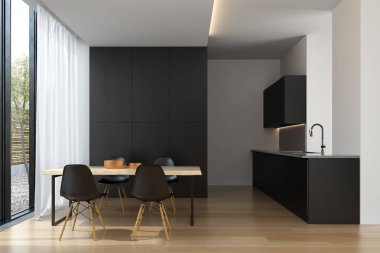 Modern oturma odası kanepe ve mobilya 3d render ile iç