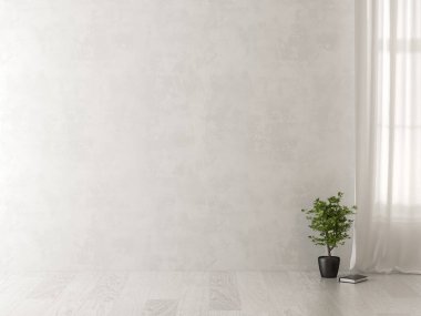 İç boş oda 3d render