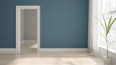 İç boş oda 3d render