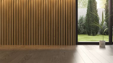 İç boş oda 3d render