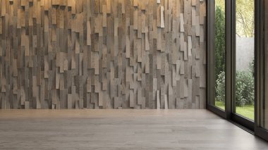 İç boş oda 3d render