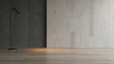 İç boş oda 3d render