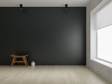 İç boş oda 3d render