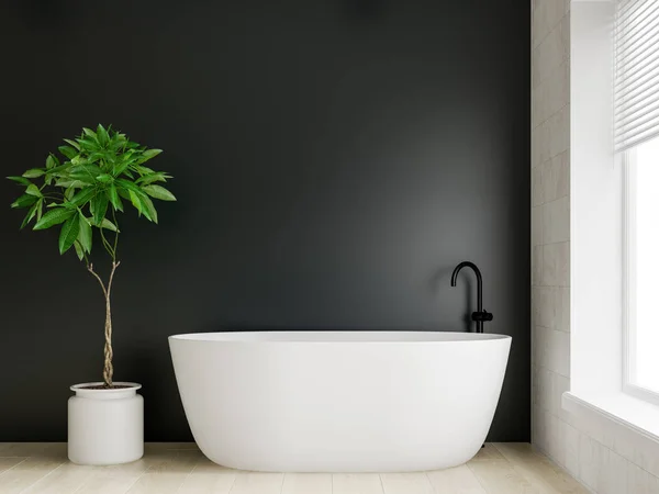 Intérieur salle de bain moderne rendu 3D — Photo