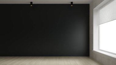 İç boş oda 3d render