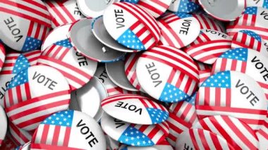 Rozetler 2020 seçim düğmesine oy veriyor