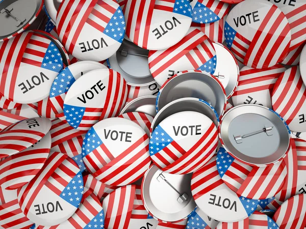 Des boutons de vote américains. USA Election 2020 — Photo