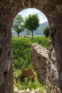Antik Bizans kale kasaba, Peshtera, Pazarcık bölge, Bulgaristan ın Peristera kalıntıları