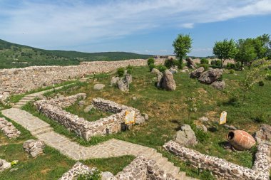 Antik Bizans kale kasaba, Peshtera, Pazarcık bölge, Bulgaristan ın Peristera kalıntıları