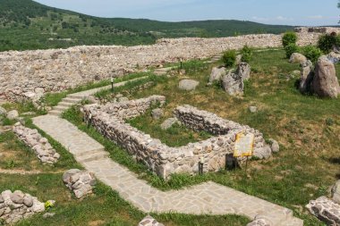 Antik Bizans kale kasaba, Peshtera, Pazarcık bölge, Bulgaristan ın Peristera kalıntıları