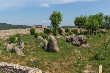Antik Bizans kale kasaba, Peshtera, Pazarcık bölge, Bulgaristan ın Peristera kalıntıları